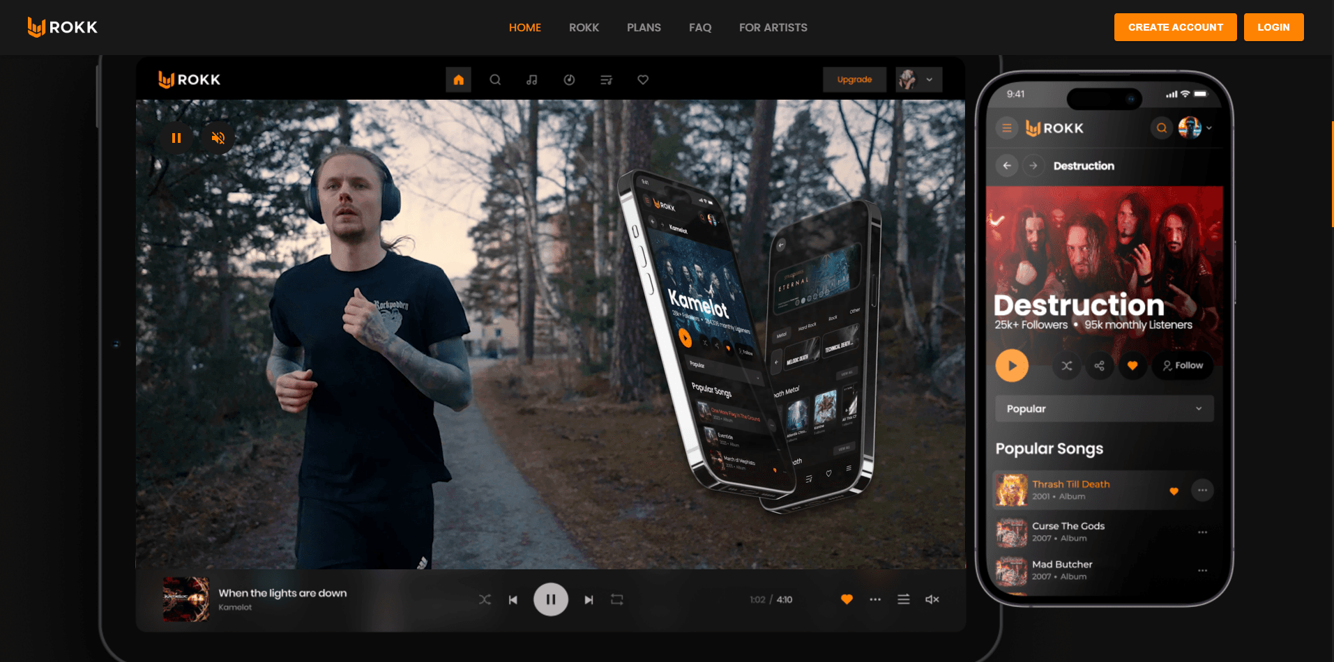 ROKK-Music Streaming Service